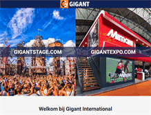 Tablet Screenshot of gigantinternational.com